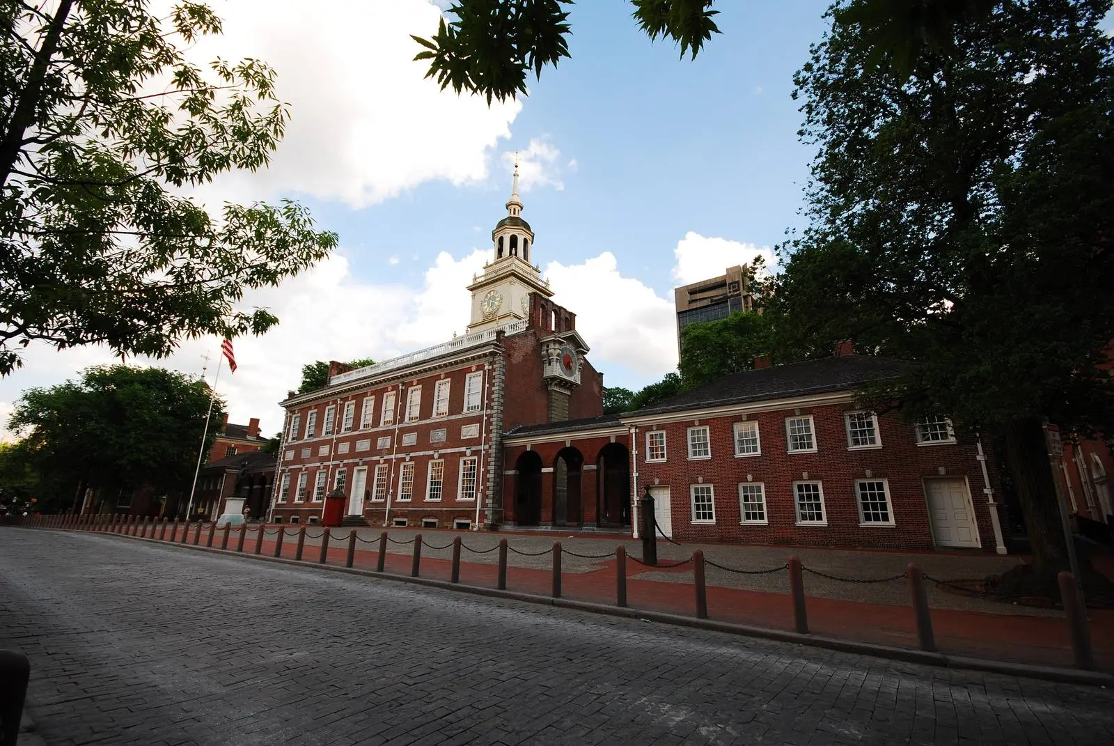 Independence Hall, the old Pennsylvania State House, where the Convention met behind closed doors from May to September 1787.