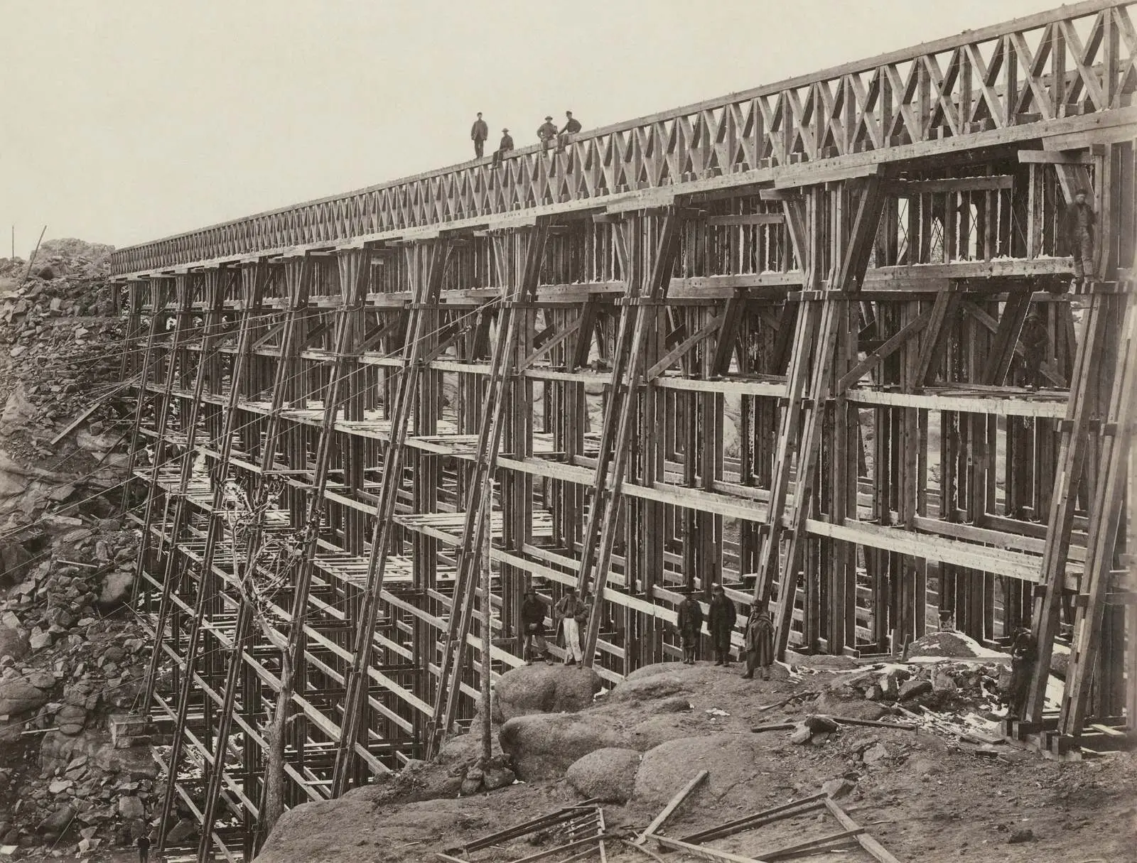 The Union Pacific's timber bridge over Dale Creek in the Wyoming Black Hills