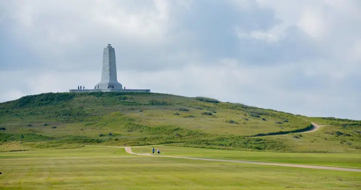 The Wright Brothers Monument atop Big Kill Devil Hill, Wright Brothers National Memorial, Kill Devil Hills, N.C., September 2017