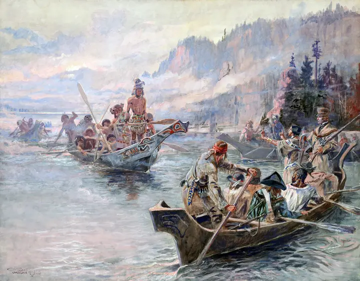 Lewis and Clark on the Lower Columbia (Charles M. Russell, 1905)