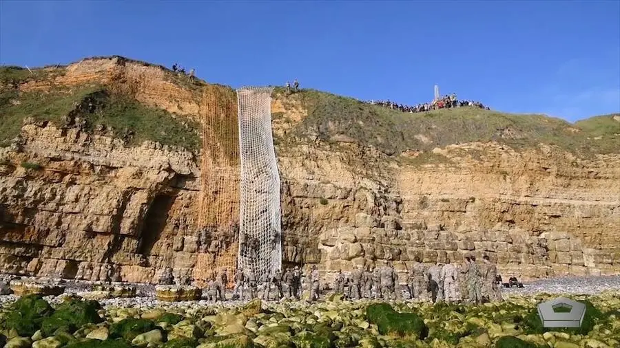 Rangers climb Pointe du Hoc 75 years later, June 2019