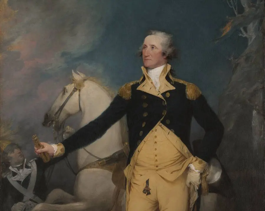 General George Washington at Trenton (John Trumbull, 1792).