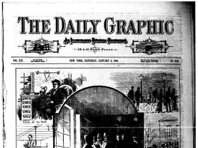 Front page of The Daily Graphic, New York, 3 January 1880