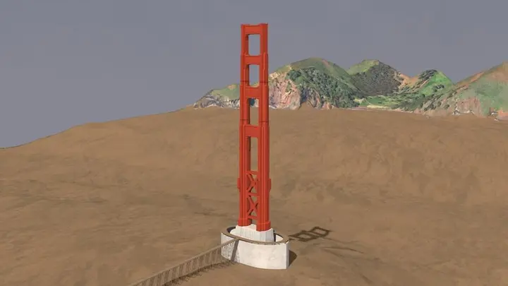 How the Golden Gate Bridge Works, a 3D animated tour by Animagraffs.