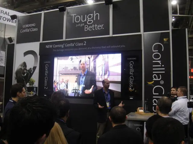 Corning shows its Gorilla Glass at the Consumer Electronics Show, Las Vegas, 2012