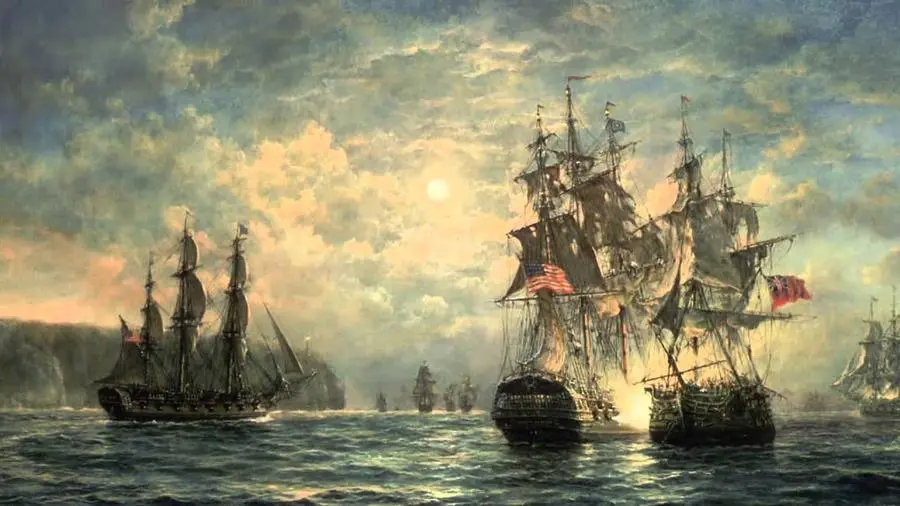 This Week in Navy History: Bonhomme Richard and Serapis.