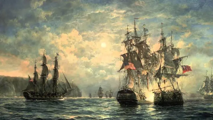 This Week in Navy History: Bonhomme Richard and Serapis.