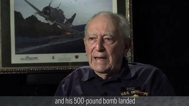 Dive bomber pilot Norman “Dusty” Kleiss recalls his attack on the carrier Kaga.
