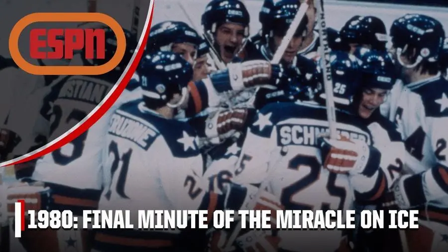 Title frame of ESPN's "Final Minute of the Miracle on Ice" (YouTube thumbnail)