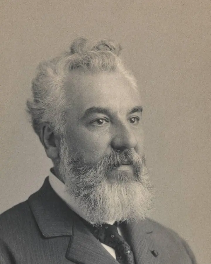 Alexander Graham Bell, about 1895.