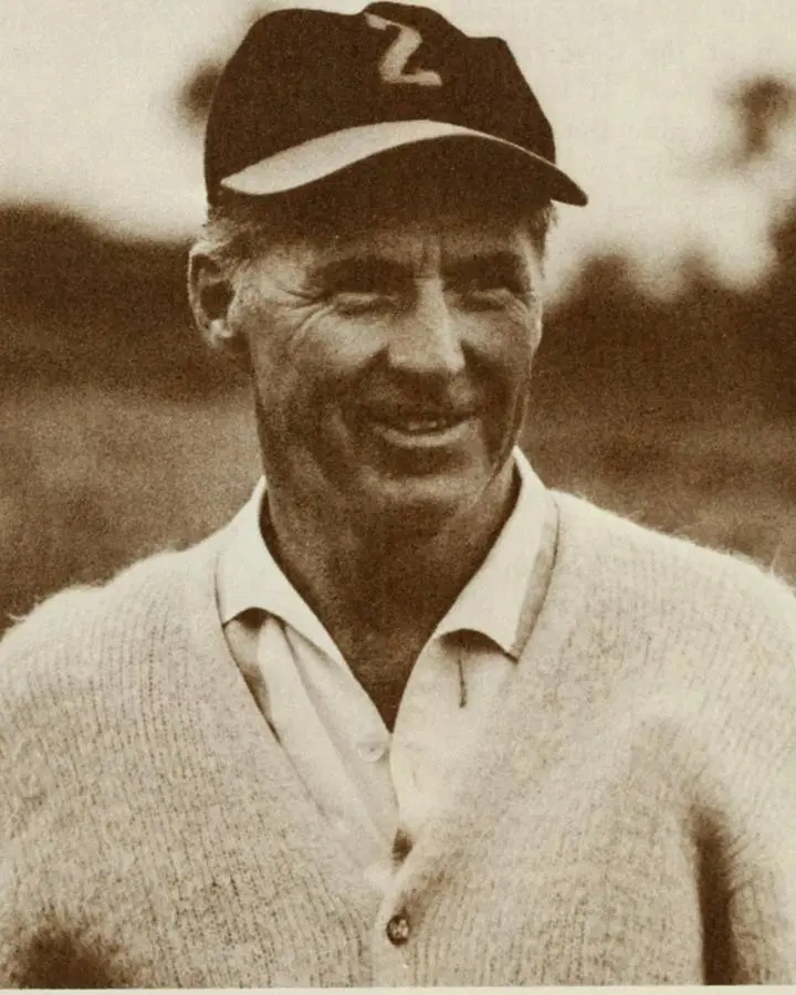Norman Borlaug in the field, as pictured in the 1970 USDA booklet Norman Borlaug: Hunger Fighter.