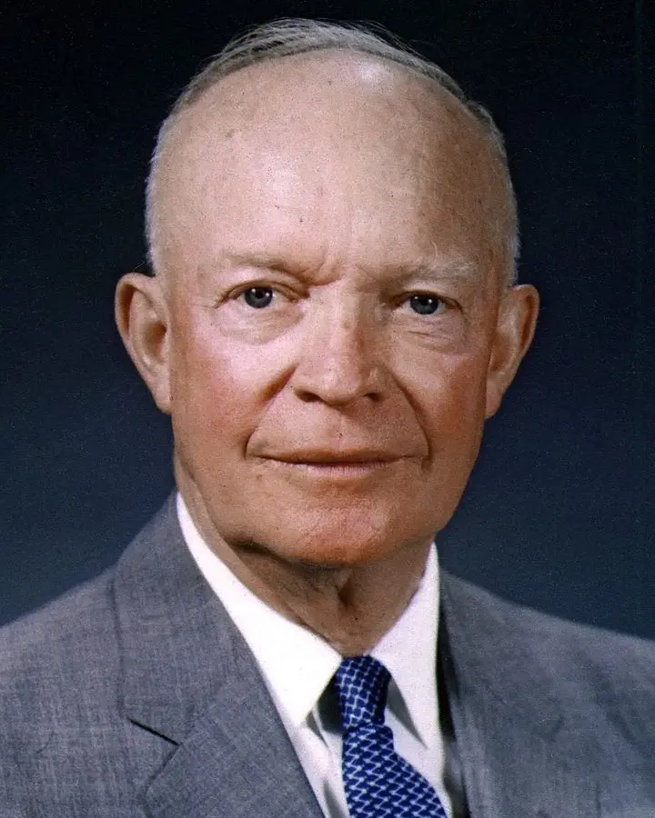 Dwight D. Eisenhower, 34th President of the United States, official portrait, 29 May 1959.