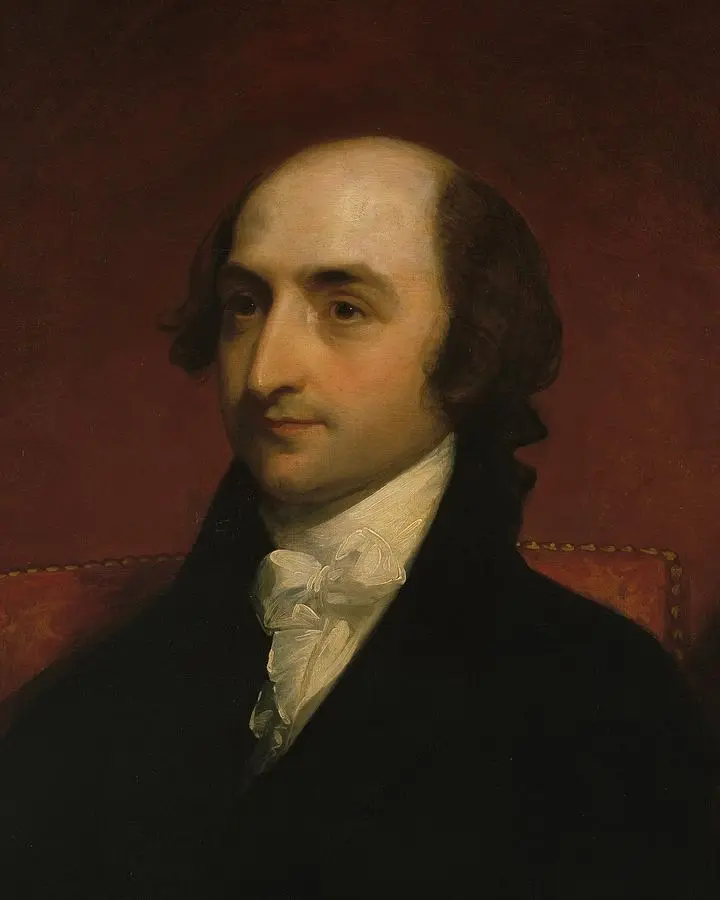 Albert Gallatin, painted by Gilbert Stuart about 1803, the year of the Purchase.
