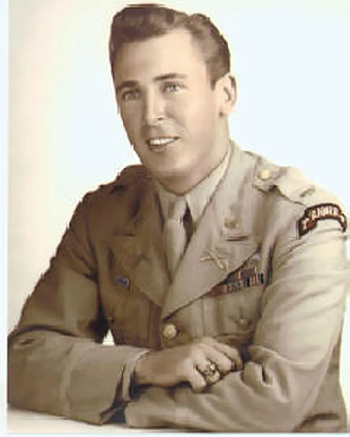 Leonard G. Lomell as a second lieutenant after D-Day.