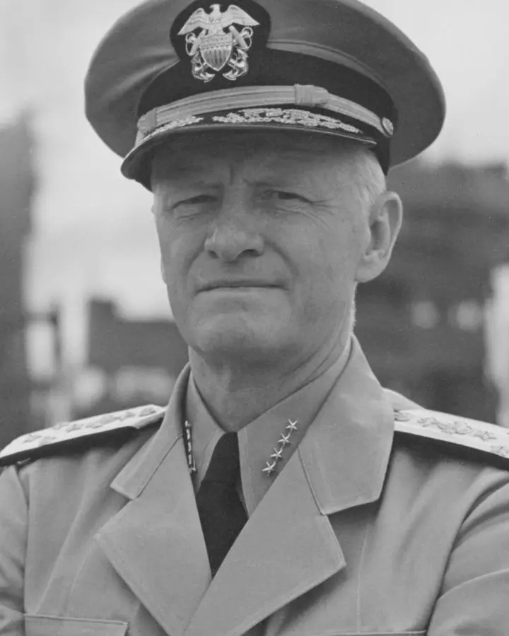 Admiral Chester W. Nimitz, Commander in Chief, U.S. Pacific Fleet, circa 1942 (80-G-466244).