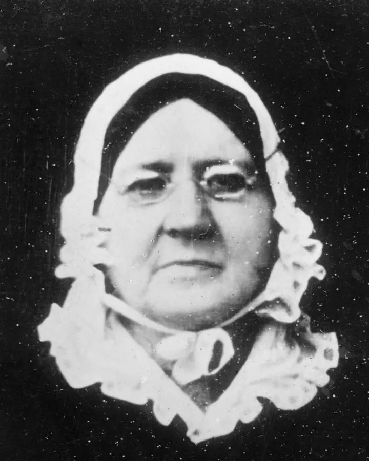 Mary Young Pickersgill, from a portrait made about 1853 (photographed 1914).