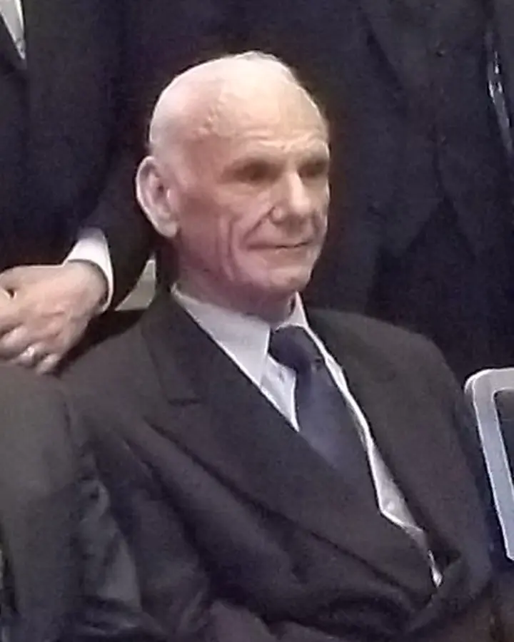 Larry Roberts at the Internet Hall of Fame induction, April 2012 (cropped from group photo)
