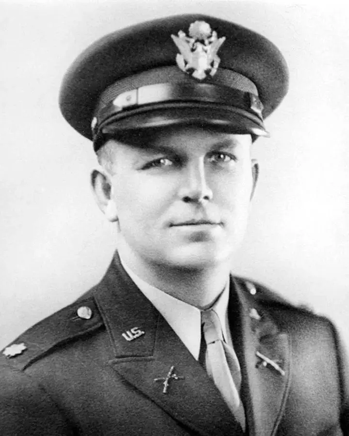James Earl Rudder as a major in 1943, the year he took command of the 2nd Ranger Battalion.