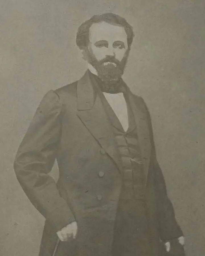 William H. Russell, founder of the Pony Express, about 1860.