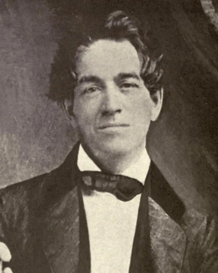 Alfred Vail, from an 1853 daguerreotype published by his son in 1914.