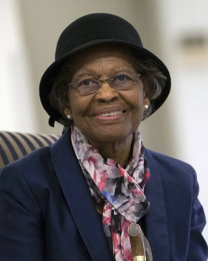 Dr. Gladys West at the Pentagon on 6 December 2018, the day the Air Force inducted her into its Space and Missile Pioneers Hall of Fame.