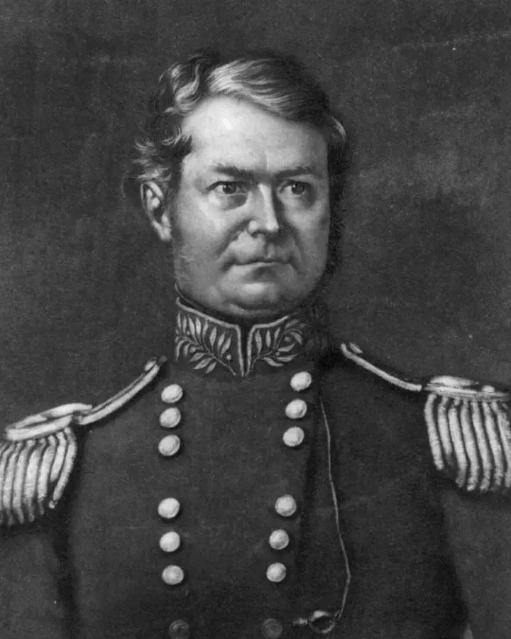 Brevet Major General William Jenkins Worth (steel engraving, 1848).