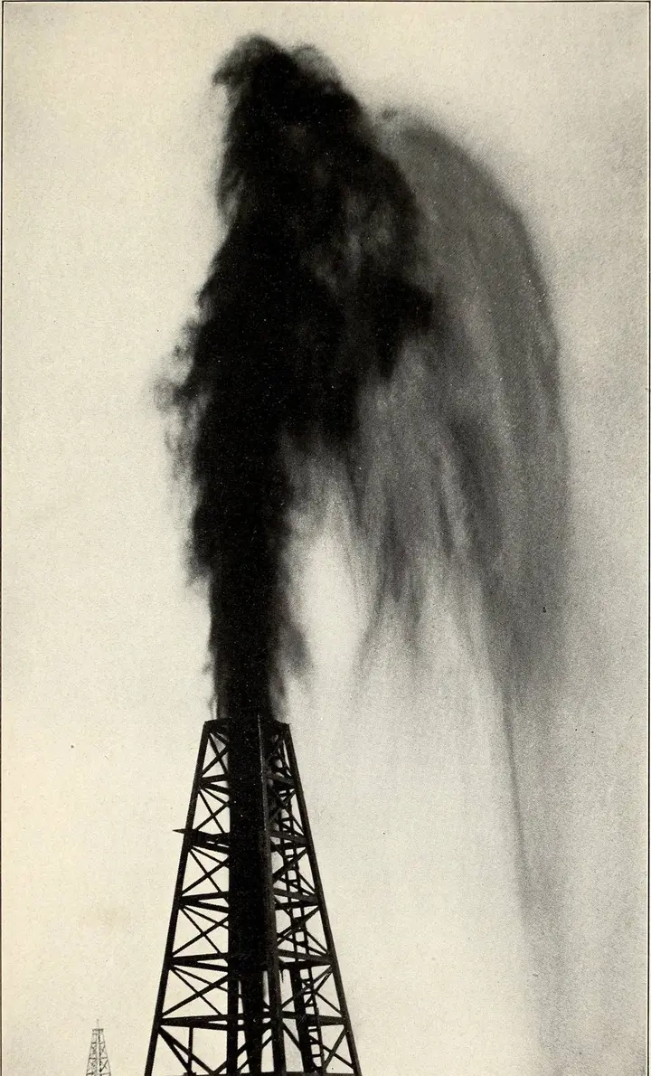 The Beatty well, the second Spindletop gusher, struck oil on 26 March 1901