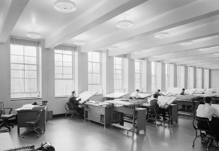 Bell Telephone Laboratories at Murray Hill, New Jersey, 1942, where the solid-state group did its work
